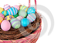 Easter Basket with Easter eggs