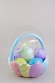 Easter Basket with Eggs