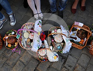 Easter basket, eggs, Orthodox Easter,