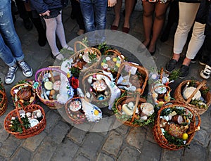 Easter basket, eggs, Orthodox Easter,