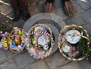 Easter basket, eggs, Orthodox Easter,