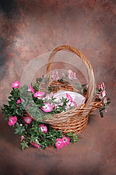 Easter Basket Floral Fantasy Studio Set (Insert Isolated Client) photo