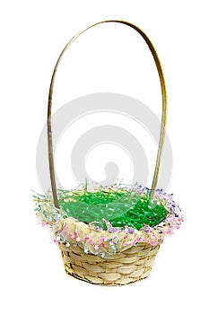 Easter Basket With Green Grass