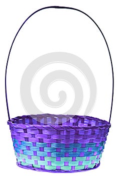 Easter basket isolated