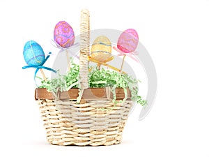 Easter Basket on White