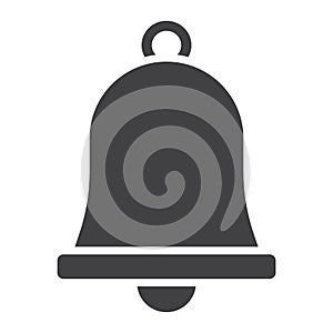 Easter bell glyph icon, easter and holiday
