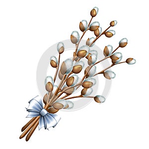 Easter bouquet from twigs easter blossom willow tree