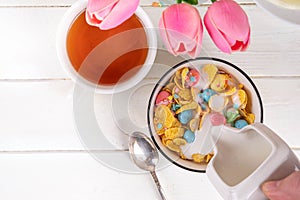 Easter breakfast cereals, corn flakes