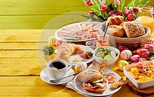 Easter buffet breakfast or brunch