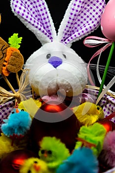 Easter Bunny in a basket , hollyday arrangements