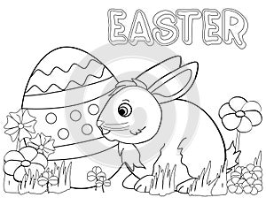 Easter Bunny Coloring Page