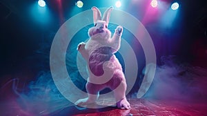 Easter Bunny Cool dance, Dance under the spotlights