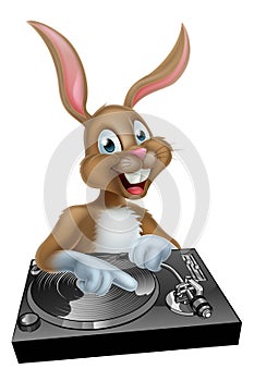 Easter Bunny DJ at the Decks
