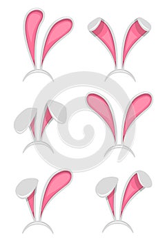 Easter bunny ears mask set. Ostern spring