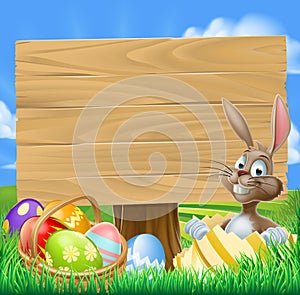 Easter Bunny Egg Hunt Sign