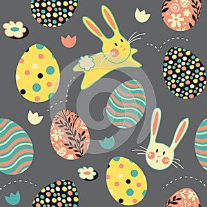 Easter Bunny Egg Repeat Pattern