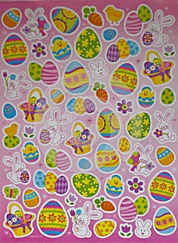 Easter Bunny and Egg stickers