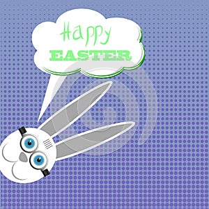 Easter Bunny. Greeting Card
