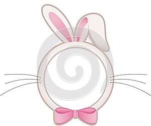 Easter bunny head frame