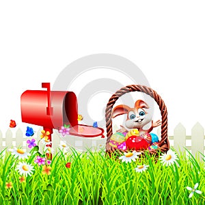 Easter Bunny With letter box