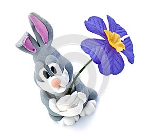 Easter bunny from marcipan photo