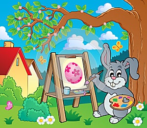 Easter bunny painter theme 2