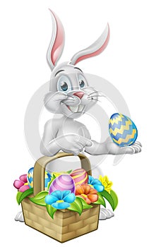 Easter Bunny Rabbit on Egg Hunt photo