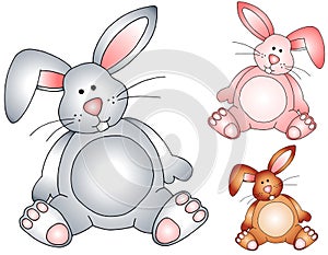 Easter Bunny Rabbits Stuffed Toys