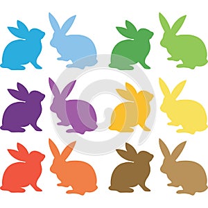 Easter Bunny Silhouette collections