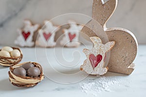 Easter bunny sugar cookies