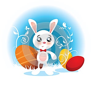 Easter Bunny Vector Cartoon