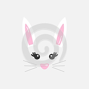 Easter bunny vector graphic illustration