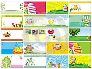 Easter business cards templates