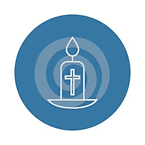easter candle icon. Element of easter icons for mobile concept and web apps. Badge style easter candle icon can be used for web an