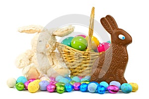 Easter candy and decor
