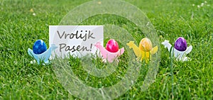 Greeting card for a Happy Easter