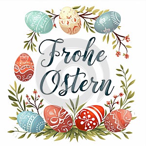 Easter card designs. Text on German \