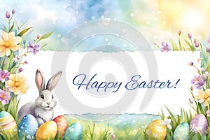 Easter card saying \