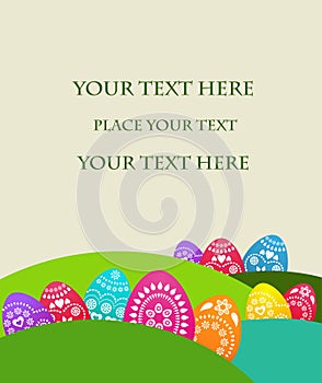 Easter card template - 2