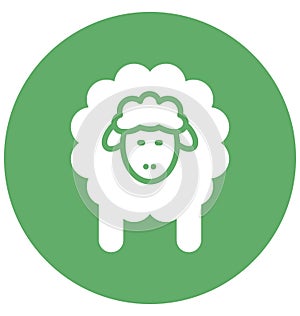 Mutton, ram Isolated Vector icon which can easily modify or edit