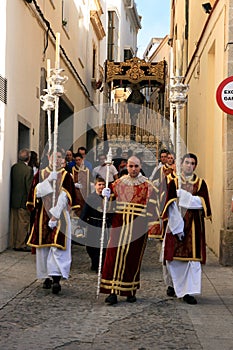 Easter celebration parade in Jerez, Spain