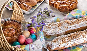 Easter celebration table