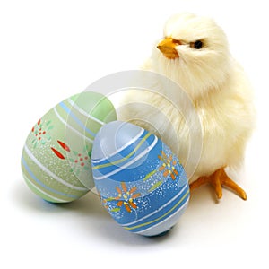 Easter Chick and Eggs