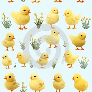Easter Chick - Isolated Set