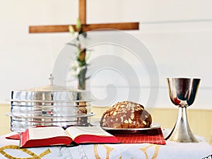 Easter christian celebration symbols photo