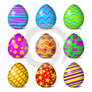 Easter color pattern vector