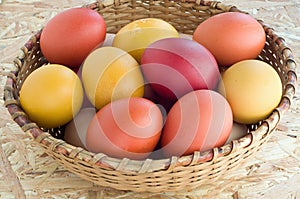 Easter colorful eggs