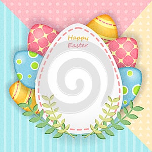 Easter colorful poster