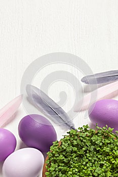 Easter composition with space for text