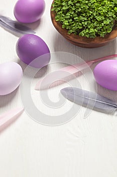 Easter composition with space for text